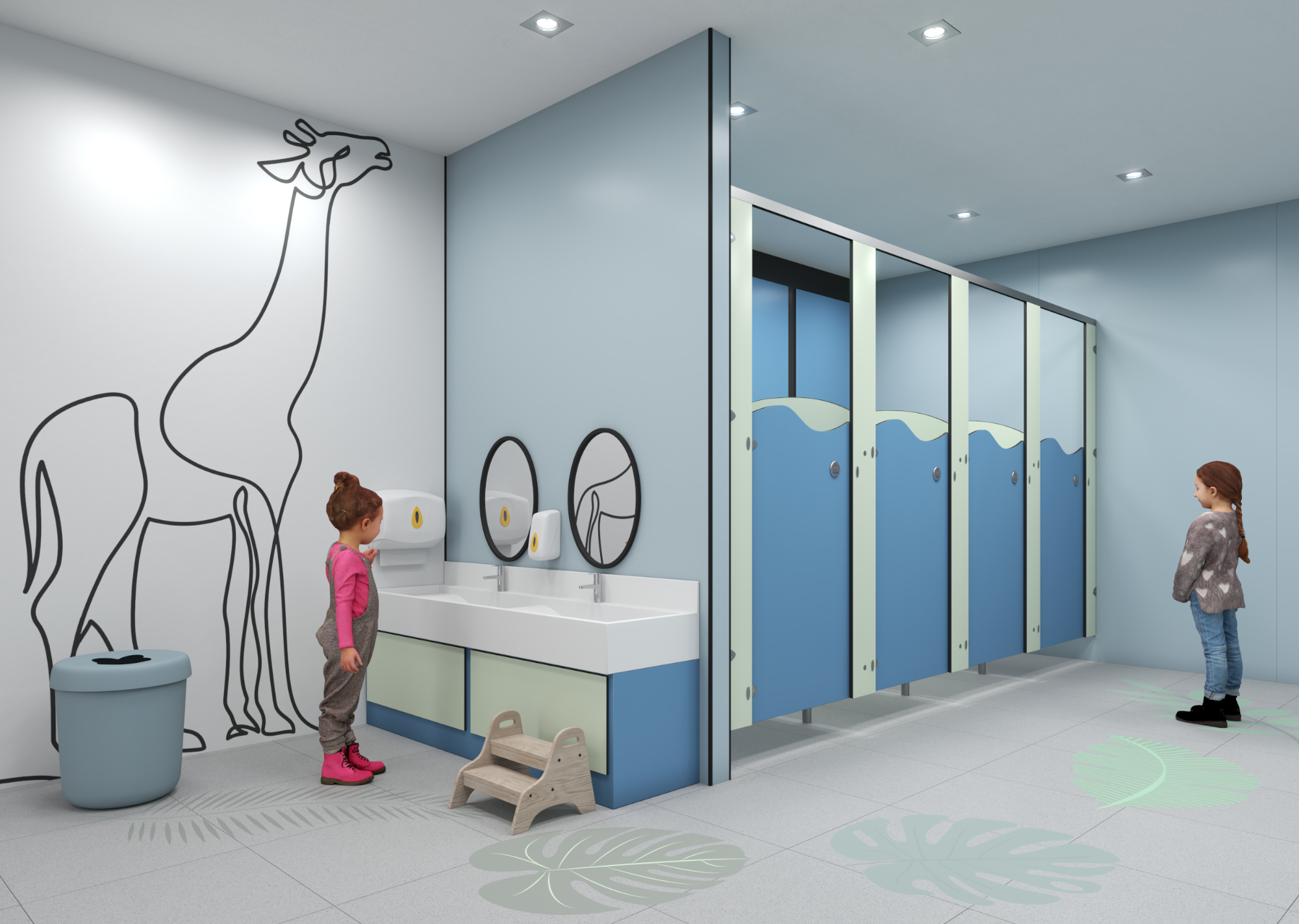 Wave Nursery Toilet Cubicles